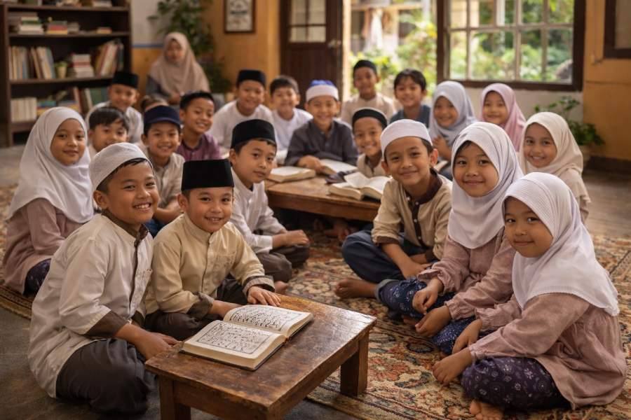 Anak-anak peserta Program RBQ Al Fattah di Solear menunjukkan perkembangan pembinaan Qur'ani mereka