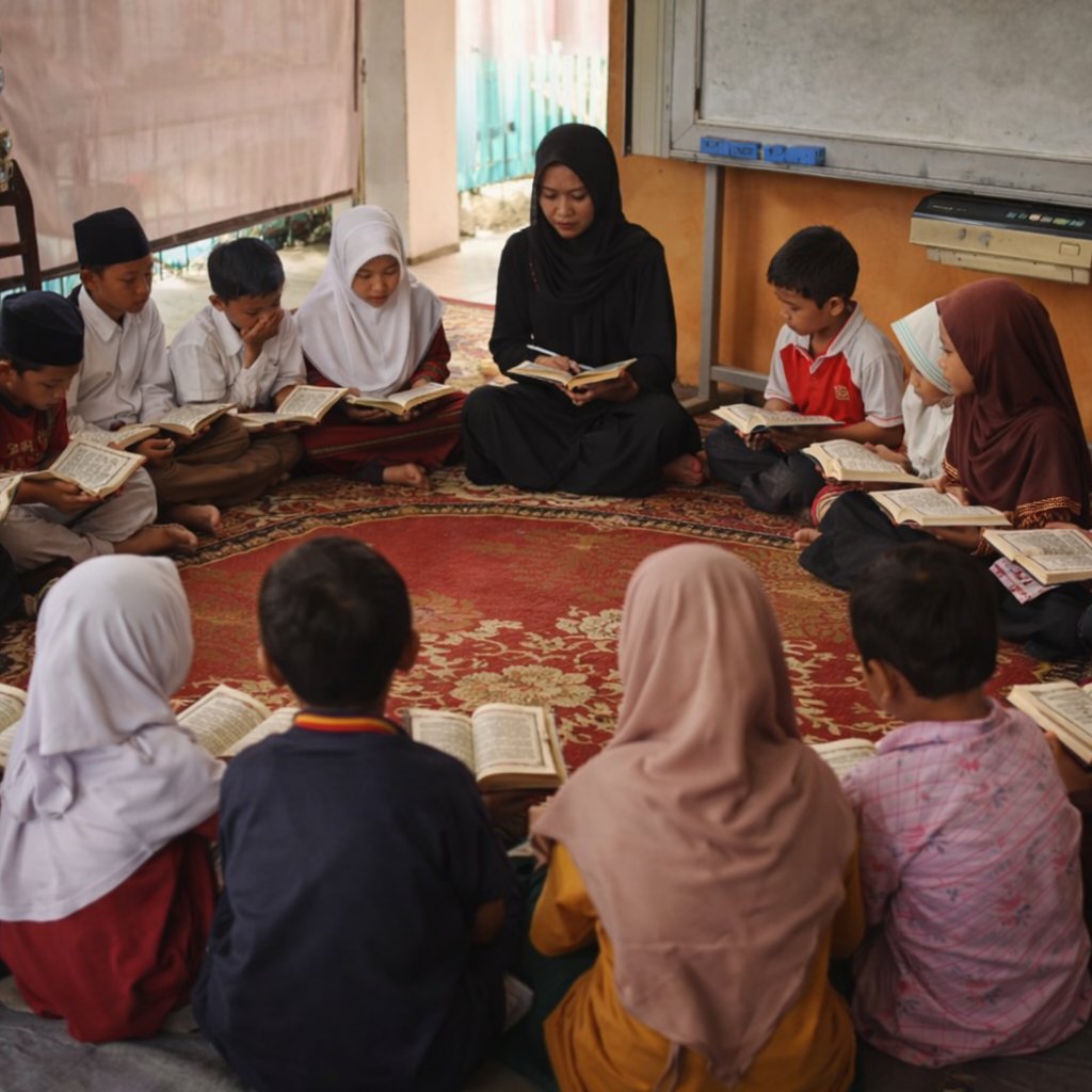 kegiatan program RBQ Al Fattah di Rumah Belajar Solear Berdikari