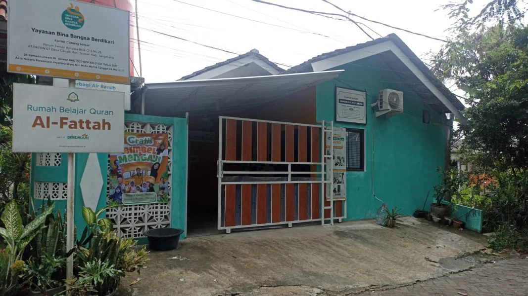 lokasi Rumah Belajar Solear Berdikari di Taman Adiyasa Desa Cikuya