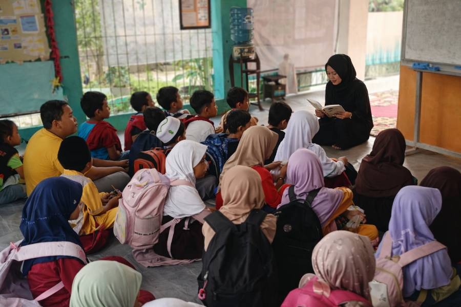 kegiatan program Rumah Belajar Solear Berdikari yang dapat dikunjungi donatur dan masyarakat Tangerang